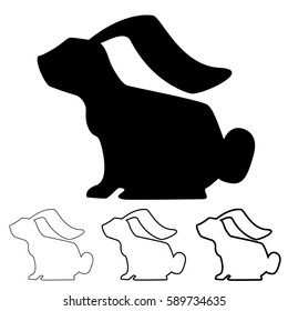 rabbit silhouette