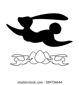 rabbit silhouette