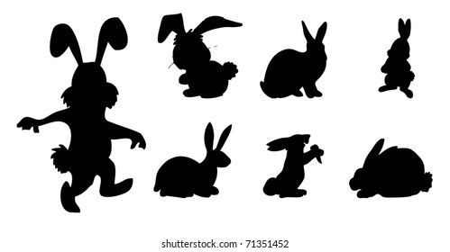 Rabbit silhouette