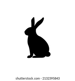 Rabbit Silhouette Image With White Background is very suitable for website and application design needs. Especially for websites and applications related to rabbits.