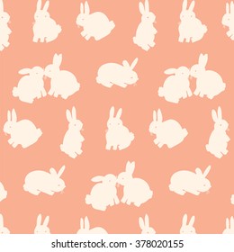 Rabbit silhouette pattern