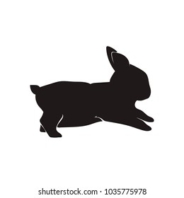 rabbit silhouette vector