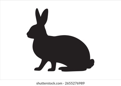 A Rabbit silhouette vector illustration