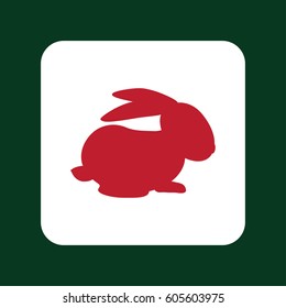 rabbit silhouette vector illustration