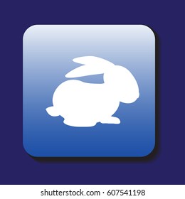 rabbit silhouette vector illustration
