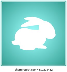 rabbit silhouette vector illustration