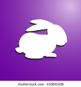 rabbit silhouette vector illustration