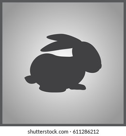 rabbit silhouette vector illustration