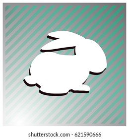 rabbit silhouette vector illustration