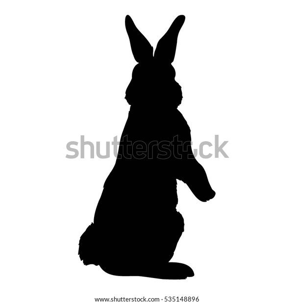 ウサギのシルエット ベクターイラスト のベクター画像素材 ロイヤリティフリー 535148896