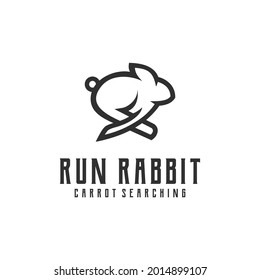 Rabbit Simple Logo Inspiration Abstract Vintage Retro