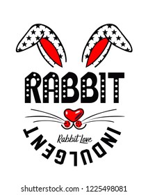 rabbit slogan design