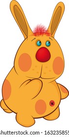 Rabbit a soft toy cartoon