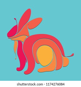 rabbit splash silhouette puzzle