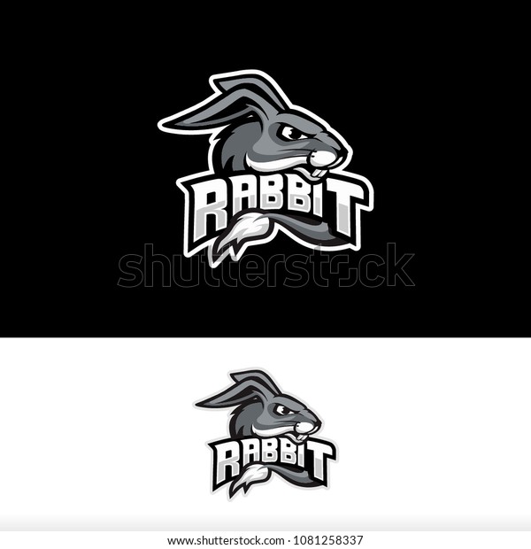 Rabbit Sport Logo Stock Vector (Royalty Free) 1081258337 | Shutterstock