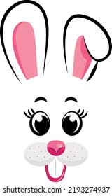 The rabbit is the symbol of 2023. The Year of the Rabbit. Vector illustration