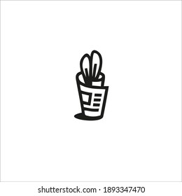Rabbit Symbol Logo. Vector Illustration.