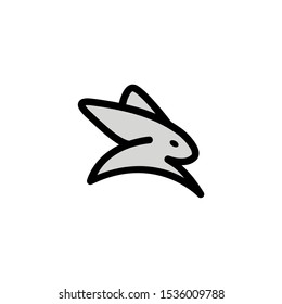 rabbit symbol on star symbol 