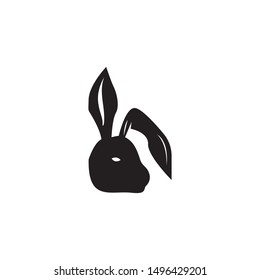 Rabbit template vector icon illustration design