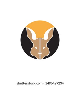 Rabbit template vector icon illustration design