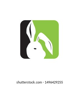 Rabbit template vector icon illustration design