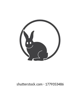 Rabbit template vector icon illustration design