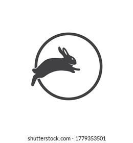 Rabbit template vector icon illustration design