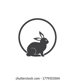 Rabbit template vector icon illustration design