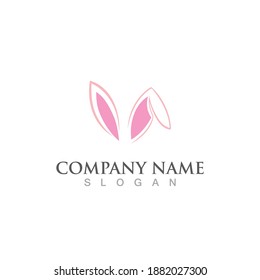 Rabbit template vector icon illustration design