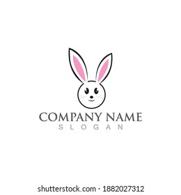 Rabbit template vector icon illustration design