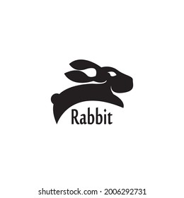 Kaninchen-Vorlage, Vektorsymbol-Design