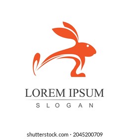 Rabbit template vector icon illustration design