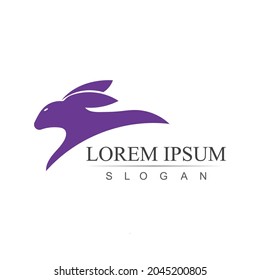 Rabbit template vector icon illustration design