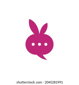 Rabbit template vector icon illustration design