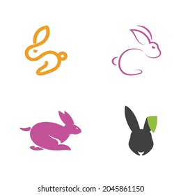 Rabbit template vector icon illustration design