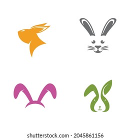 Rabbit template vector icon illustration design