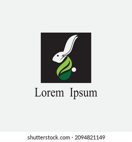 Rabbit template vector icon illustration design