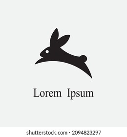Rabbit template vector icon illustration design