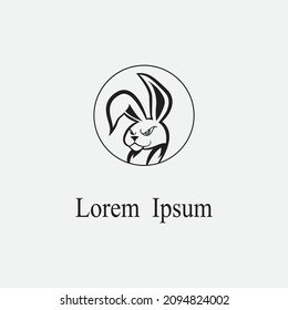 Rabbit template vector icon illustration design