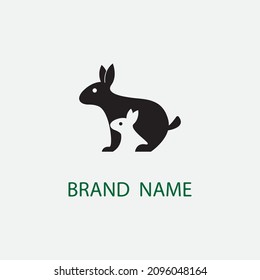 Rabbit template vector icon illustration design