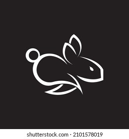 Rabbit template vector icon illustration design