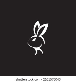 Rabbit template vector icon illustration design