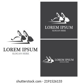 Rabbit template vector icon illustration design