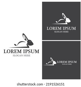 Rabbit template vector icon illustration design