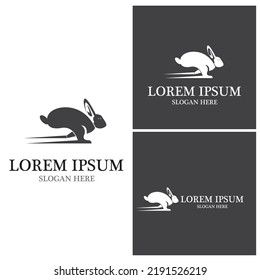 Rabbit template vector icon illustration design