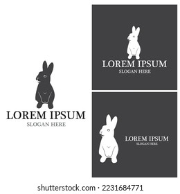 Rabbit template vector icon illustration design
