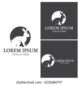 Rabbit template vector icon illustration design