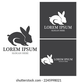 Rabbit template vector icon illustration design