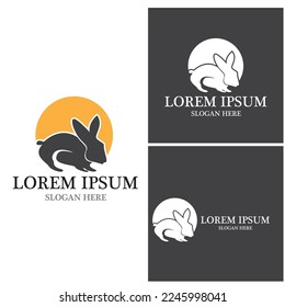 Rabbit template vector icon illustration design