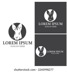Rabbit template vector icon illustration design